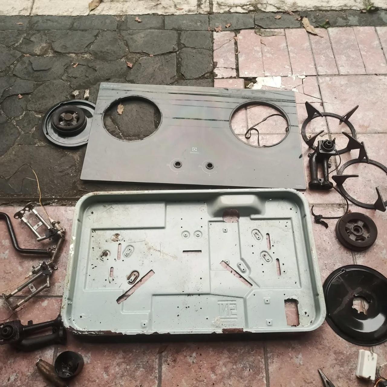 Pembongkaran Tabung Drum & Bearing