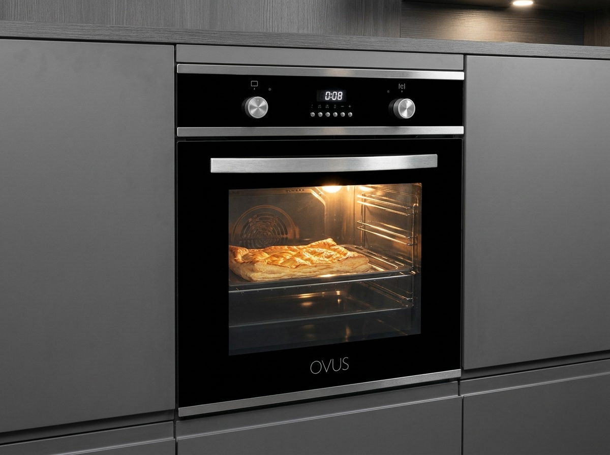 Built-in Oven Listrik Digital Ovus di Dapur Modern