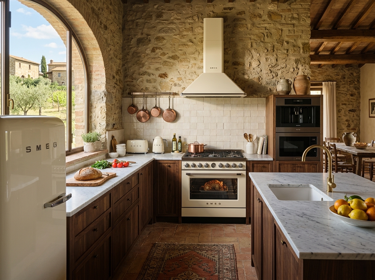 Desain Dapur Mewah Smeg Italia