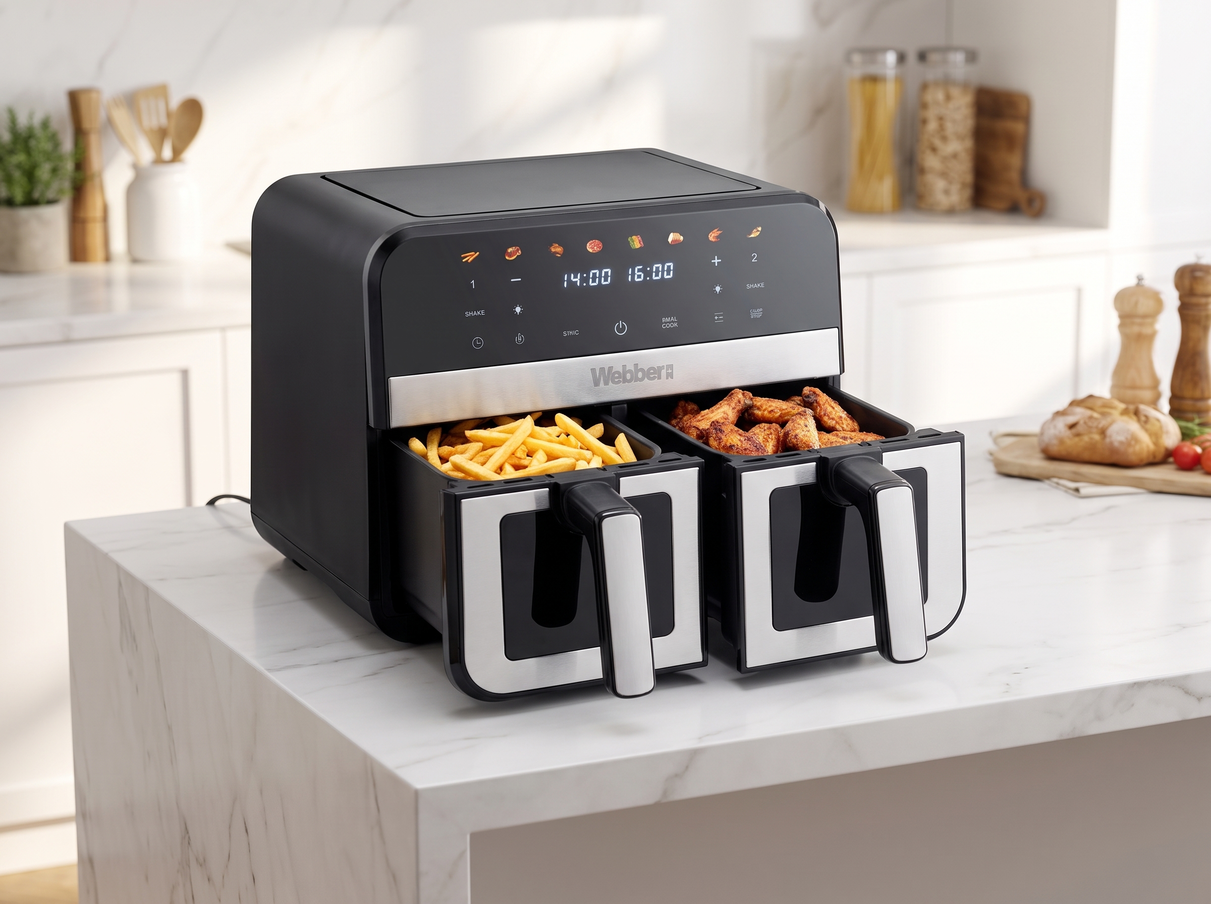 Dual-Zone Air Fryer & Oven Digital Webber
